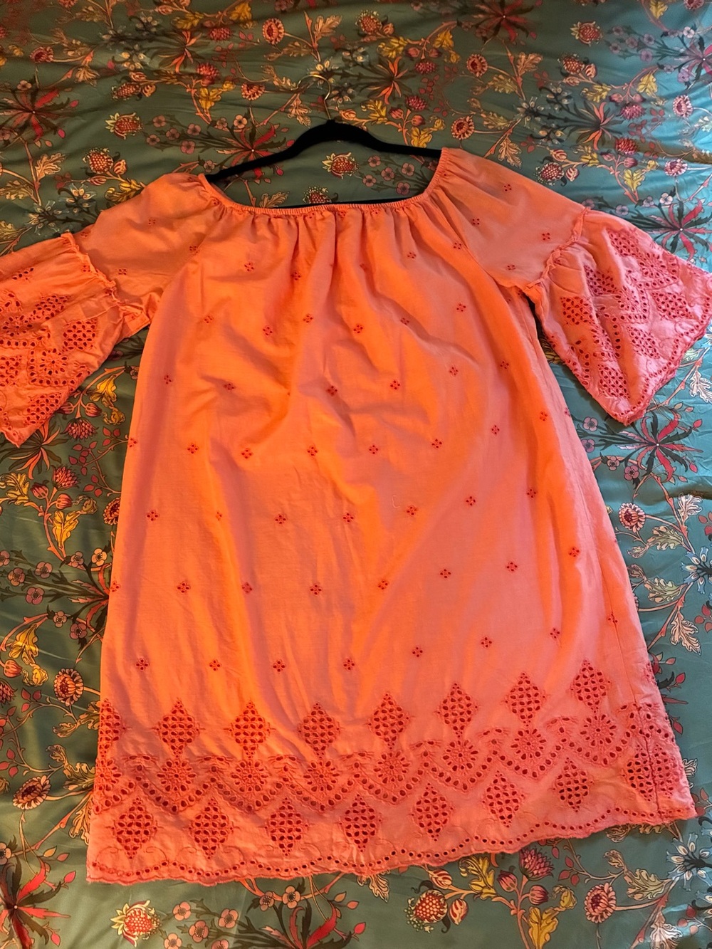 St. John's Bay Pink Eyelet Sheath Dress